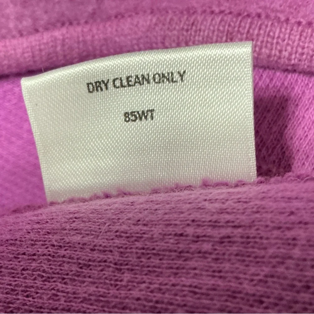 EUC Eileen Fisher Lambswool Cotton Single Button Lilac/Purple Jacket L